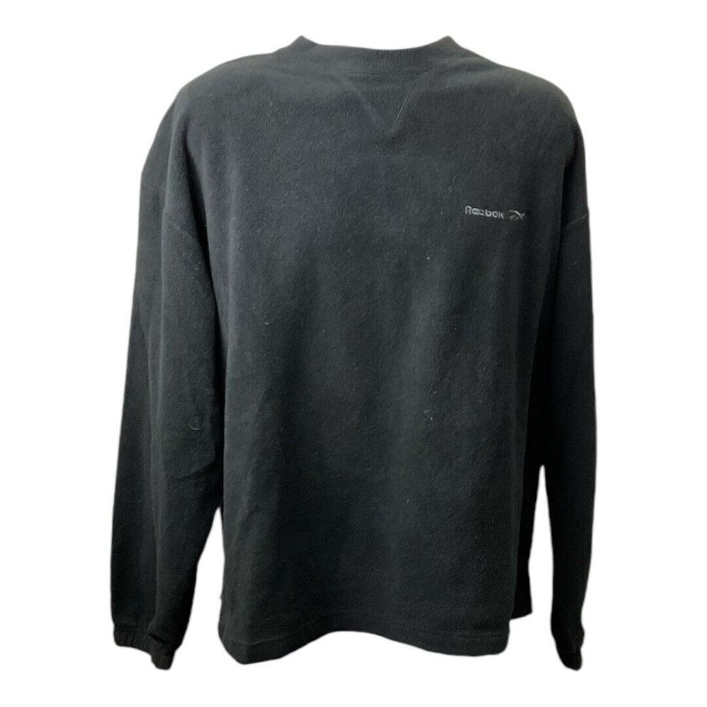 Reebok Mens Fleece Sweatshirt Sz L Gorpcore Grunge Utility Technical Embroidered